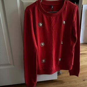 Versus Versace Vibrant Red Knitwear